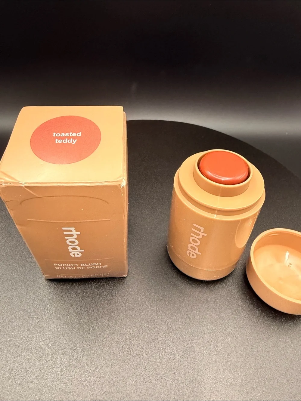 RHODE Pocket Blush Stick — Toasted Teddy Tan